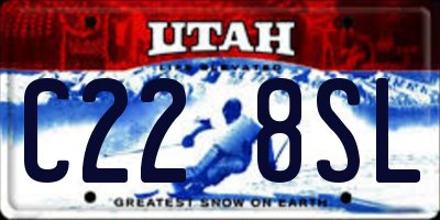UT license plate C228SL