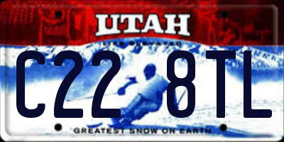 UT license plate C228TL