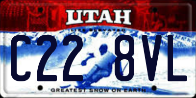 UT license plate C228VL