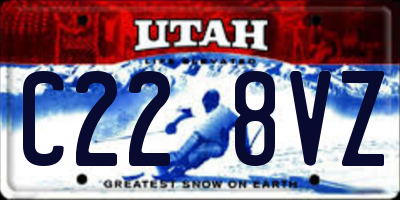 UT license plate C228VZ