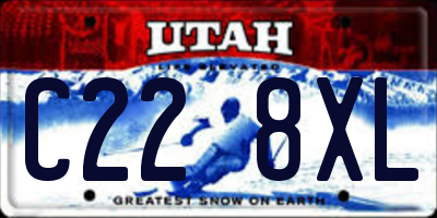 UT license plate C228XL