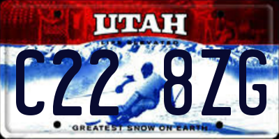 UT license plate C228ZG