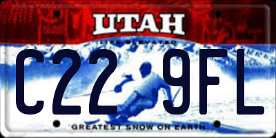 UT license plate C229FL