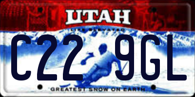 UT license plate C229GL