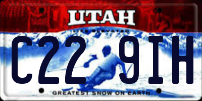 UT license plate C229IH