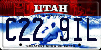 UT license plate C229IL