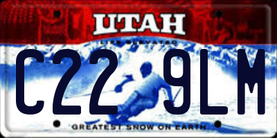 UT license plate C229LM