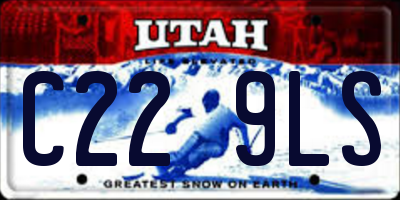 UT license plate C229LS