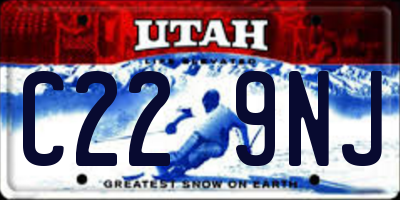 UT license plate C229NJ