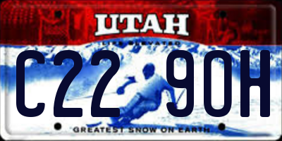 UT license plate C229OH
