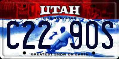 UT license plate C229OS