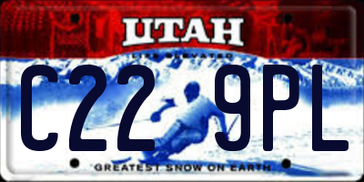 UT license plate C229PL