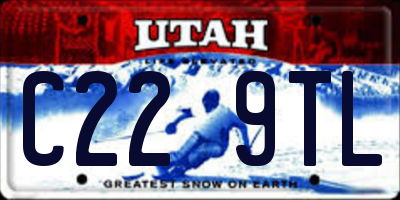 UT license plate C229TL