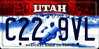 UT license plate C229VL