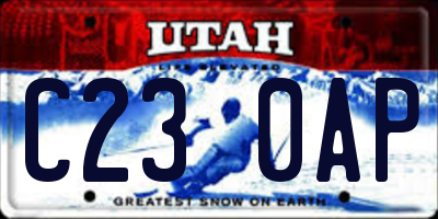 UT license plate C230AP