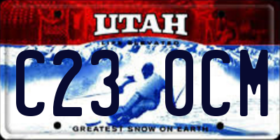 UT license plate C230CM