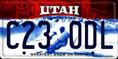 UT license plate C230DL