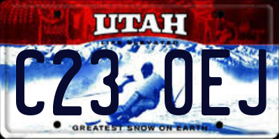 UT license plate C230EJ