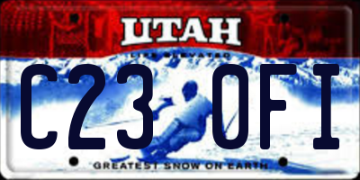 UT license plate C230FI