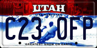 UT license plate C230FP