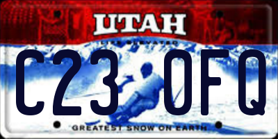 UT license plate C230FQ