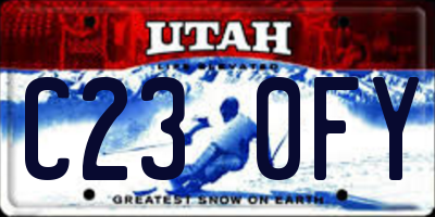 UT license plate C230FY