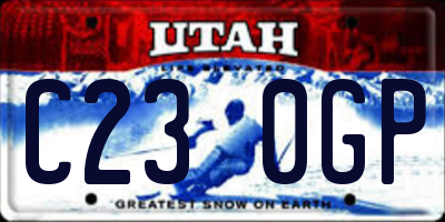 UT license plate C230GP
