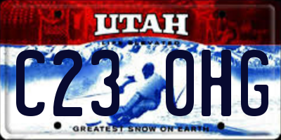 UT license plate C230HG