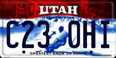 UT license plate C230HI
