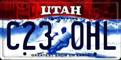 UT license plate C230HL