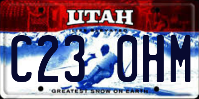 UT license plate C230HM