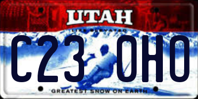 UT license plate C230HO