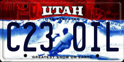 UT license plate C230IL