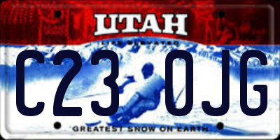 UT license plate C230JG