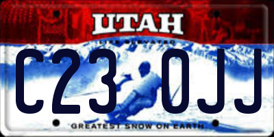 UT license plate C230JJ