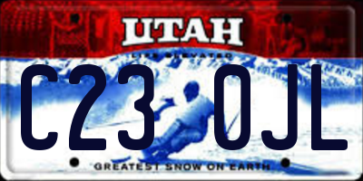 UT license plate C230JL