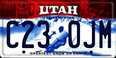 UT license plate C230JM
