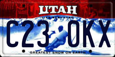 UT license plate C230KX