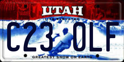 UT license plate C230LF