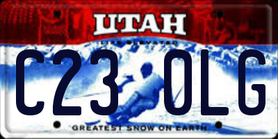 UT license plate C230LG