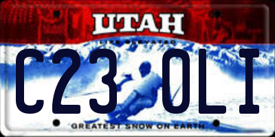 UT license plate C230LI