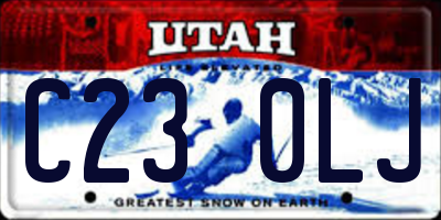UT license plate C230LJ
