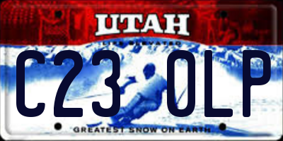 UT license plate C230LP