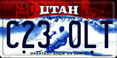 UT license plate C230LT