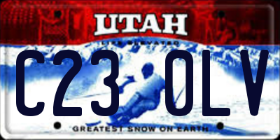 UT license plate C230LV