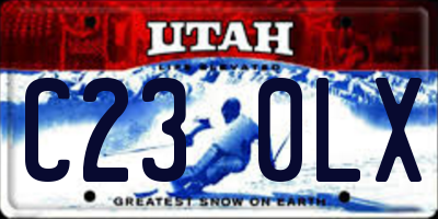 UT license plate C230LX