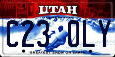 UT license plate C230LY