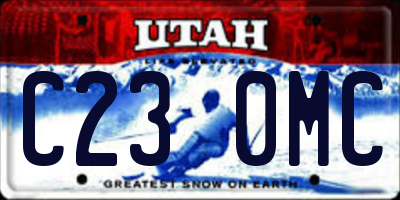 UT license plate C230MC