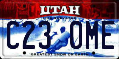 UT license plate C230ME