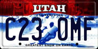 UT license plate C230MF